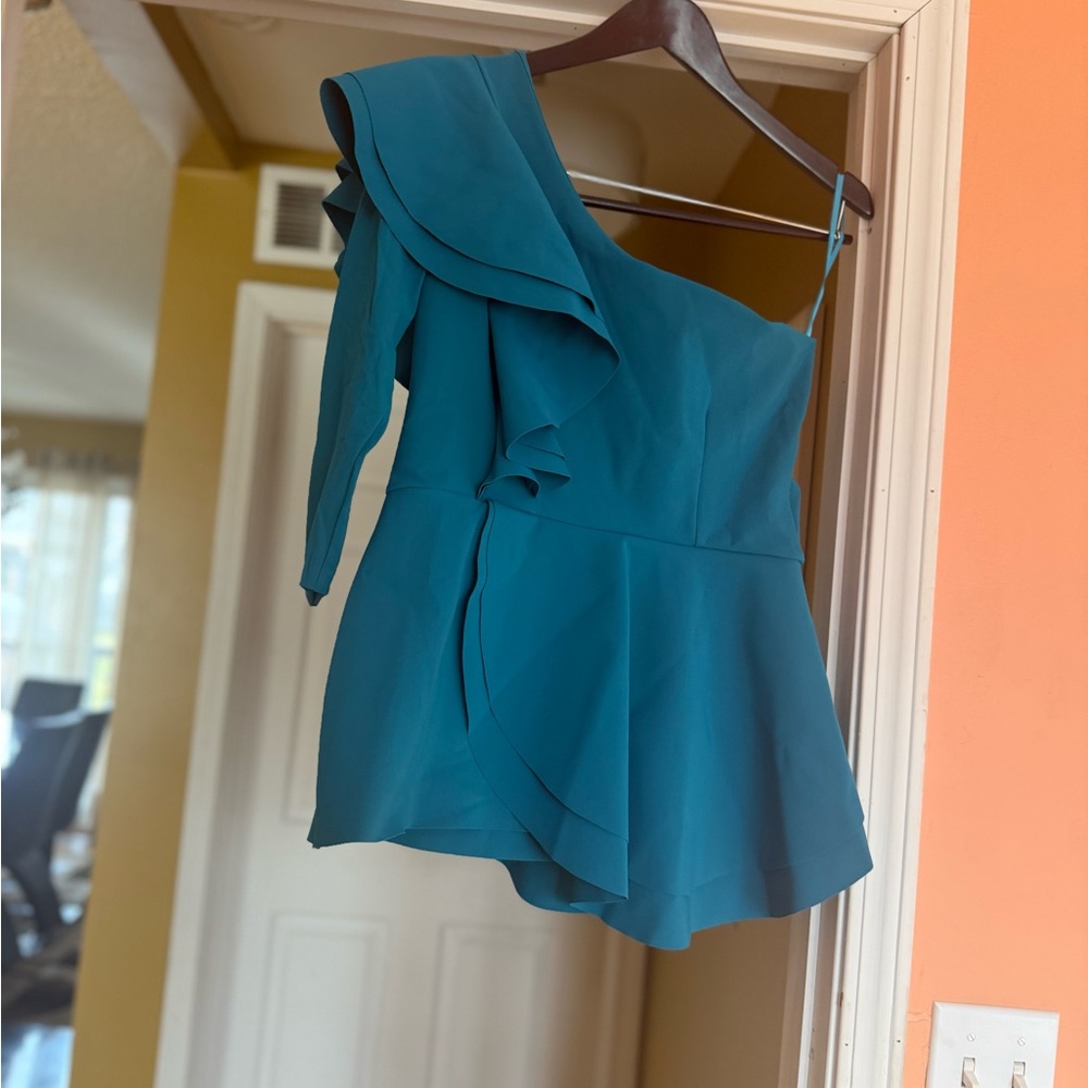 Chiara Boni One-Shoulder Blue